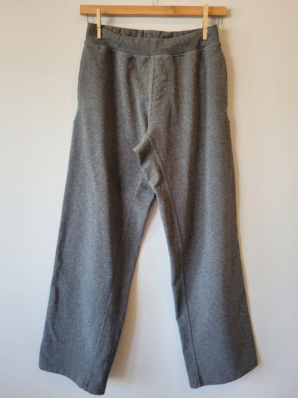 Lululemon Men's Kung Fu Cotton Yoga Pants Grey Relaxed Fit Size M Vintage